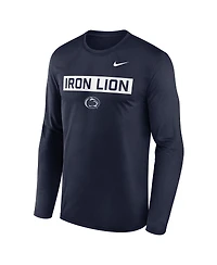 Nike Men's Navy Penn State Nittany Lions Primetime Campus 2-Hit Legend Long Sleeve T-Shirt