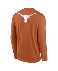 Nike Men's Texas Orange Longhorns Primetime Campus 2-Hit Legend Long Sleeve T-Shirt