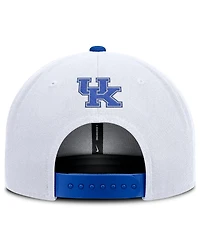 Nike Men's White/Royal Kentucky Wildcats 2025 On-field Patch Pro Dri-fit Snapback Hat