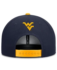 Nike Men's Navy/Gold West Virginia Mountaineers 2025 On-field Patch Pro Dri-fit Snapback Hat