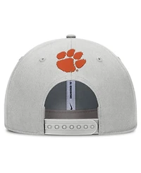 Nike Men's Gray Clemson Tigers 2025 Sideline Dust Pinched Rise Adjustable Hat