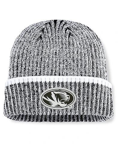 Fanatics Men's Black/White Missouri Tigers Haze Cuffed Knit Hat