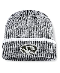 Fanatics Men's Black/White Missouri Tigers Haze Cuffed Knit Hat