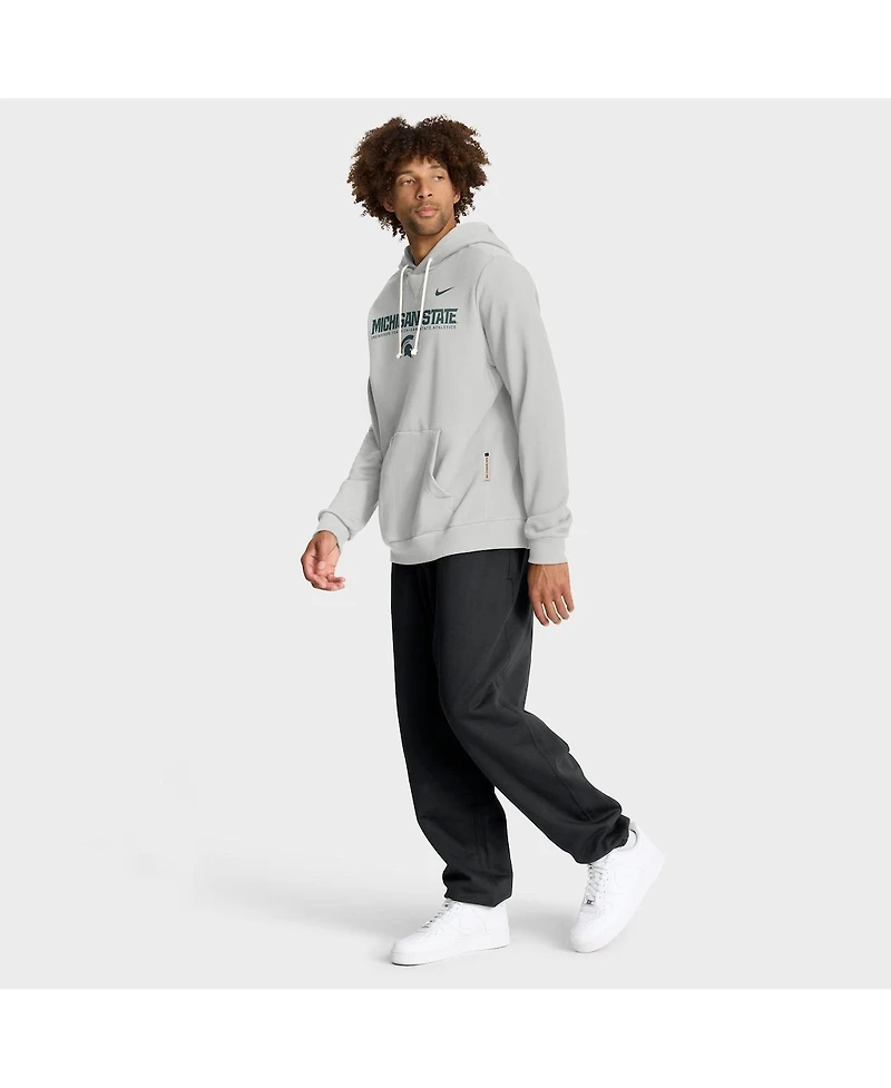 Nike Men's Michigan State Spartans 2025 Sideline Standard Issue Dri-fit Hoodie