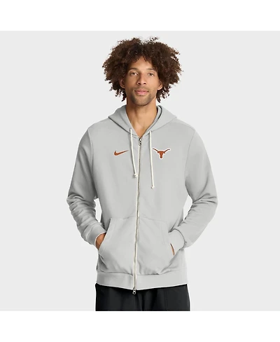 Nike Men's Gray Texas Longhorns 2025 Sideline Standard Issue Dri-fit Full-Zip Hoodie