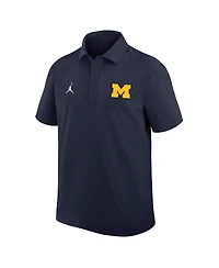 Jordan Men's Navy Michigan Wolverines 2025 Coaches Sideline Polo
