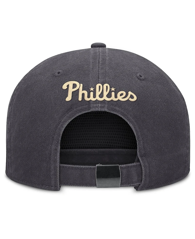 Nike Men's Anthracite Philadelphia Phillies Monotone Pro Adjustable Hat