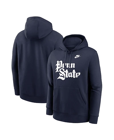 Nike Men's Navy Penn State Nittany Lions Vault Club Hoodie