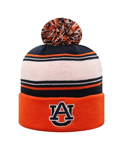 Top of the World Men's Orange Auburn Tigers Ambient Cuffed with Pom Knit Hat