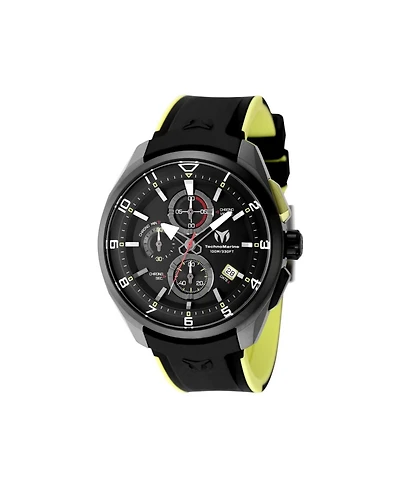 Technomarine Men's Tm-318126 Ocean Quartz Black Dial Watch