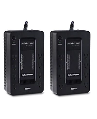 CyberPower ST625U 8-Outlet 625VA/360W Surge Protection and Battery Backup Ups System, 2-Pack