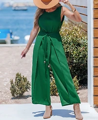 Cupshe Women's Start Somewhere Green Jumpsuit