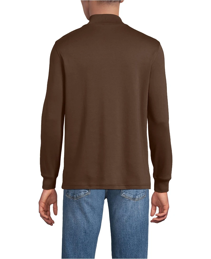 Lands' End Big & Tall Cotton Supima Mock Turtleneck