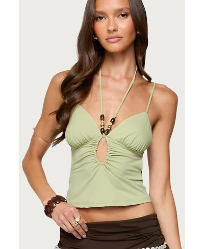 Edikted Women's Haylie Cut Out Halter Top
