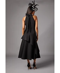 Coast Petite High Neck Corsage Midi Dress