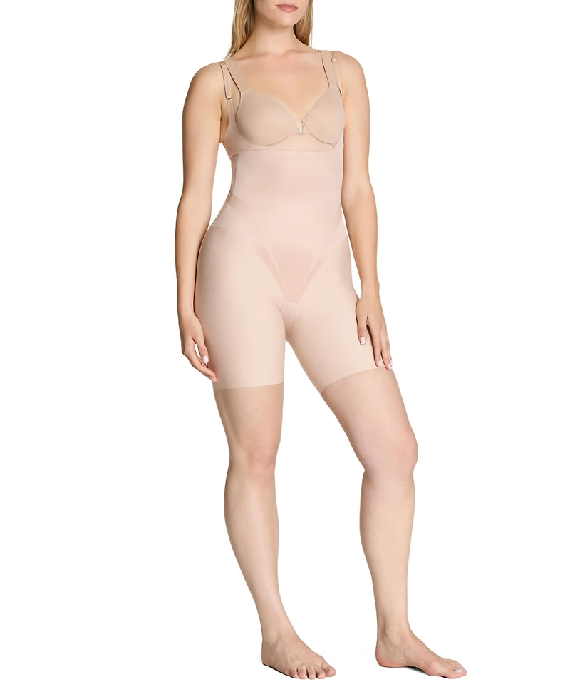 Spanx Women's Ultra-Sculpt Open-Bust Mid-Thigh Bodysuit Shapewear