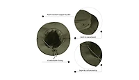 Multijoy Sun Hats for Men Women Bucket Hat Upf 50+ Boonie Foldable Uv Protection Hiking Beach Fishing Summer Safari