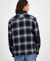 Sun + Stone Men's Rodgers Long-Sleeve Snap-Front Plaid Shirt Jacket, Macy's Exclusive