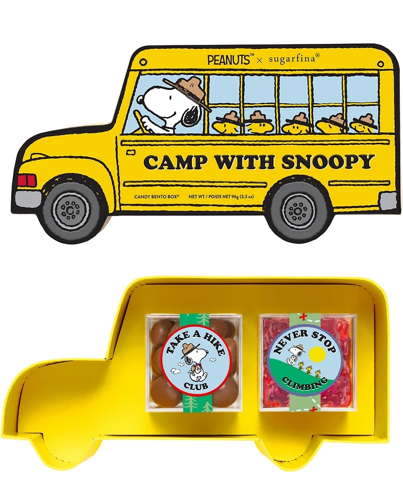 Sugarfina Camp with Snoopy Bento Box Peanuts, 2 Pack