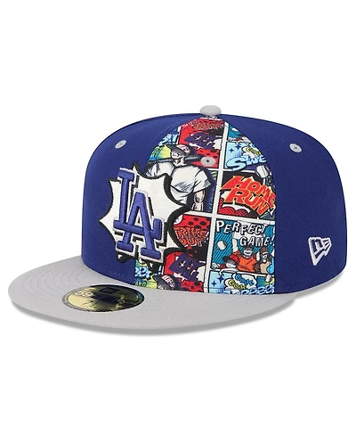 New Era Men's Royal/Gray Los Angeles Dodgers 2025 Mlb Diamond Hero Edition 59FIFTY Fitted Hat