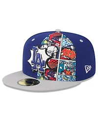 New Era Men's Royal/Gray Los Angeles Dodgers 2025 Mlb Diamond Hero Edition 59FIFTY Fitted Hat