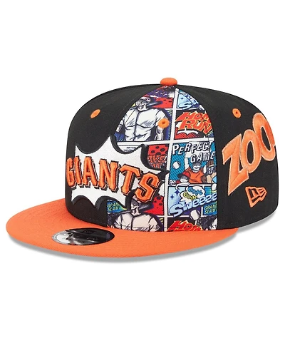 New Era Big Boys and Girls Black/Orange San Francisco Giants 2025 Mlb Diamond Hero Edition 9FIFTY Snapback Hat