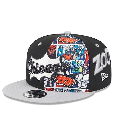 New Era Big Boys and Girls Black/Gray Chicago White Sox 2025 Mlb Diamond Hero Edition 9FIFTY Snapback Hat