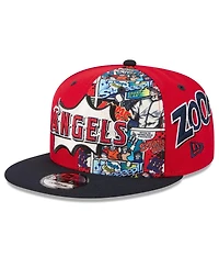 New Era Big Boys and Girls Red/Navy Los Angeles Angels 2025 Mlb Diamond Hero Edition 9FIFTY Snapback Hat