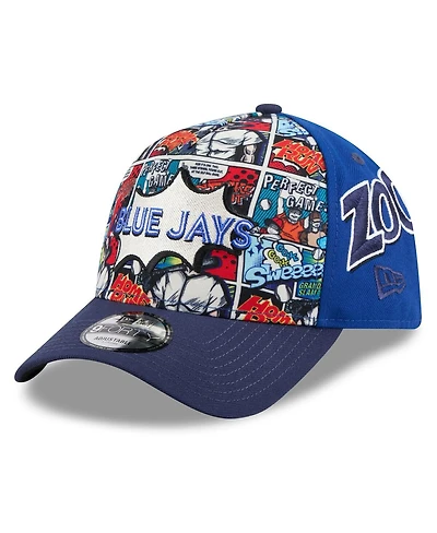 New Era Big Boys and Girls Royal/Navy Toronto Blue Jays 2025 Mlb Diamond Hero Edition A-Frame 9FORTY Adjustable Hat