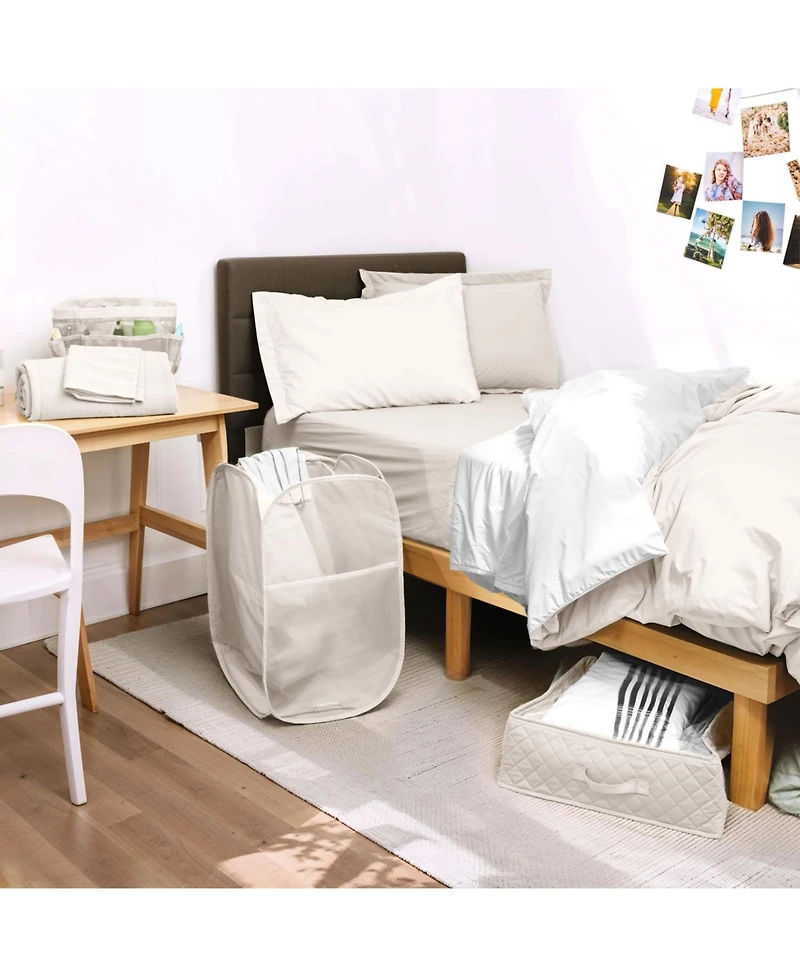 Hearth & Harbor 15-Piece Complete Back to College Dorm Room Essentials Set