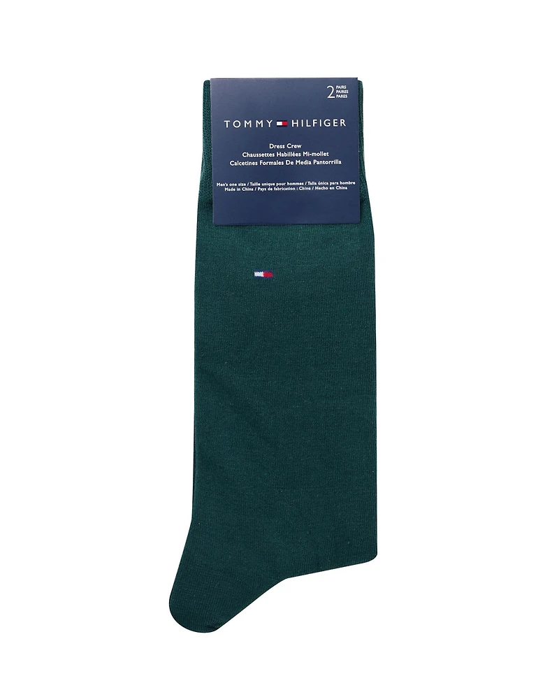 Tommy Hilfiger Men's 2-Pack Solid Dress Socks