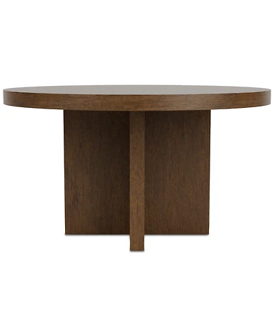 Davie Cracked Oak 54" Round Table