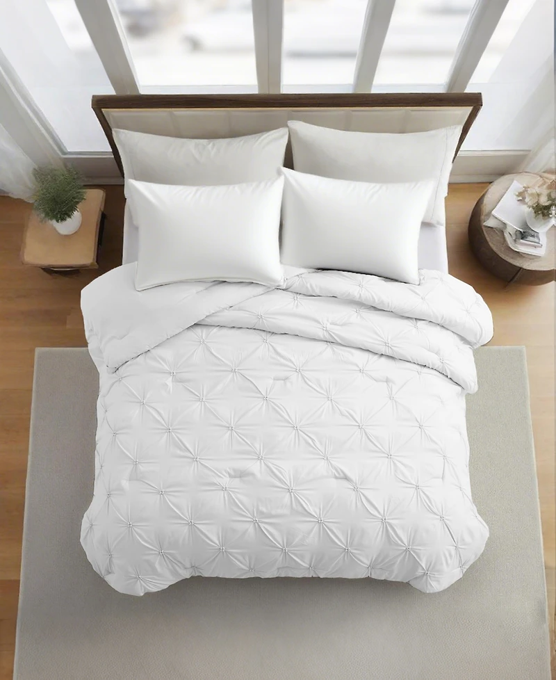 Unikome All Season Pintuck Down Alternative Comforter, Twin