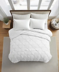 Unikome All Season Pintuck Down Alternative Comforter, Twin