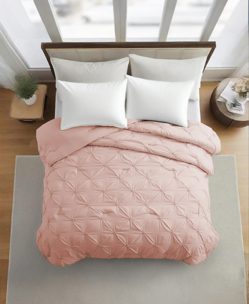 Unikome All Season Pintuck Down Alternative Comforter