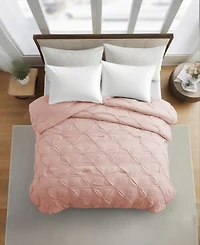 Unikome All Season Pintuck Down Alternative Comforter