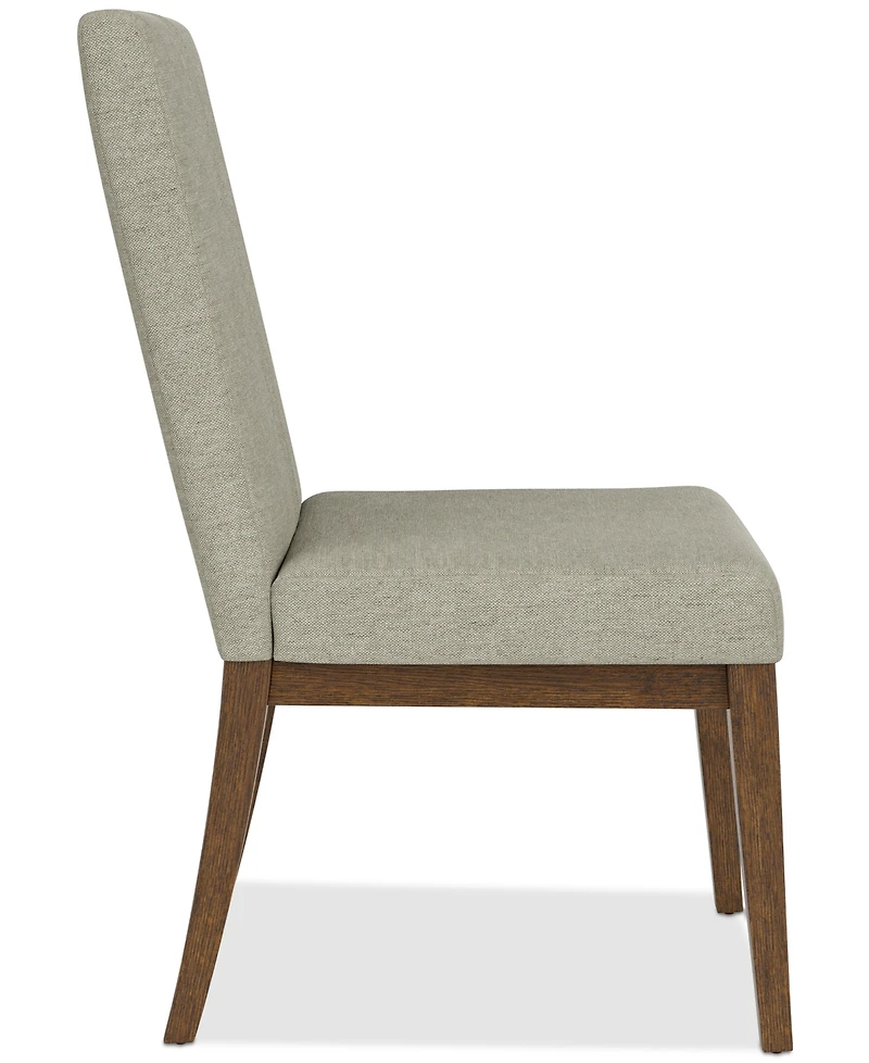 Davie Cracked Oak Upholstered Chair