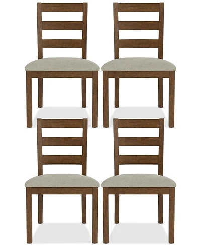 Davie Cracked Oak Pc. Ladder Chair Set