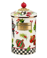MacKenzie-Childs Deck the Halls Large Canister