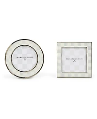 MacKenzie-Childs Sterling Check Silver Plated Frames, Set of 2