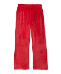 Lands' End Girls Wide Leg Velour Pants