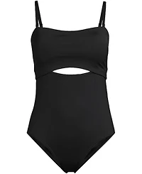 Lands' End Women's Bandeau Cut Out One Piece