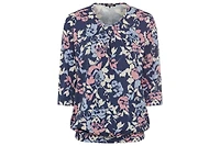 Olsen Women's Abstract Floral T-Shirt