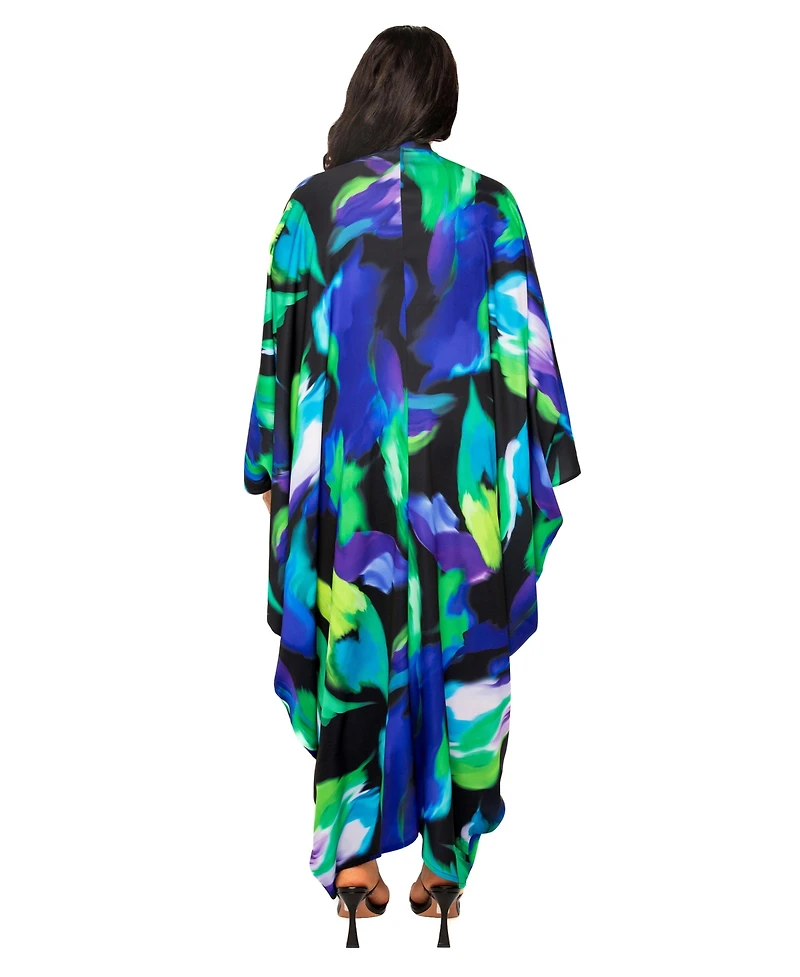 Buxom Couture Women's Print Tunic Maxi Dress