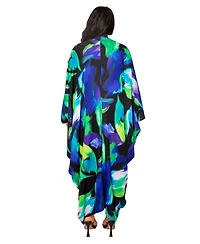 Buxom Couture Women's Print Tunic Maxi Dress
