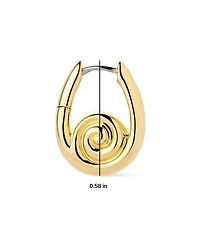 Ana Luisa Gold Statement Earrings - Ariel Hoops