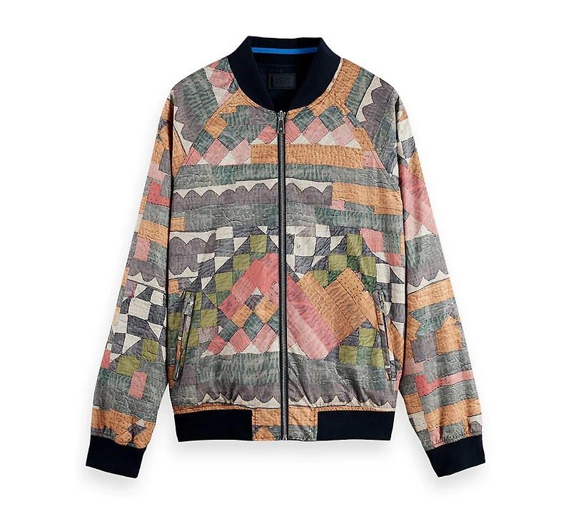Scotch & Soda Men's Reversible Bomber Jacket