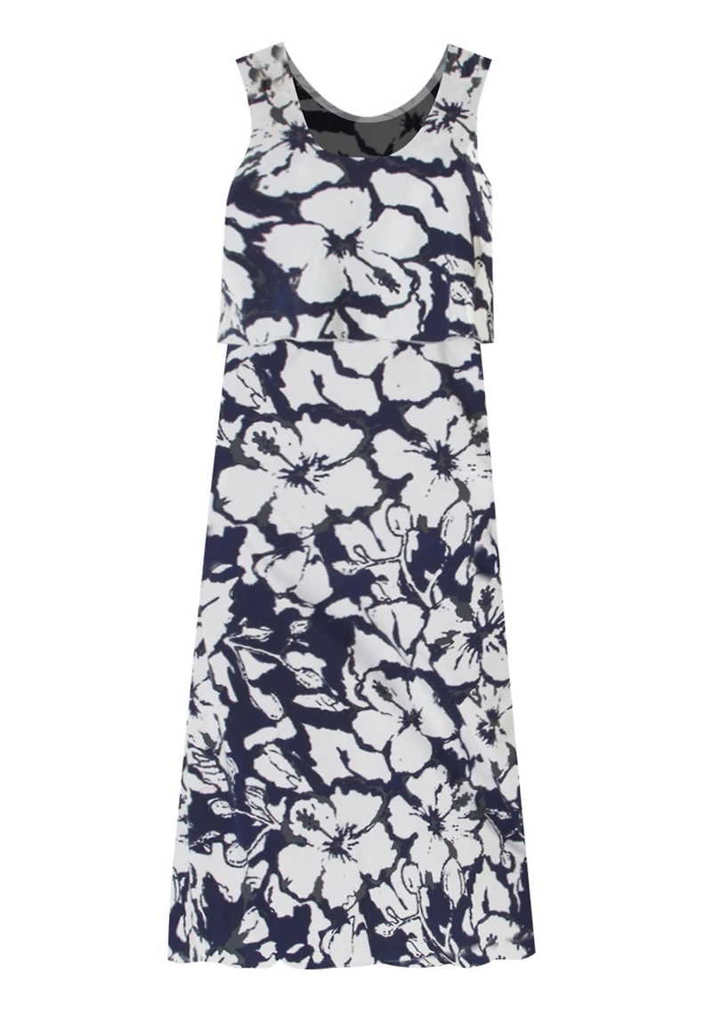 Woman Within Women's Layered Popover Maxi Dress