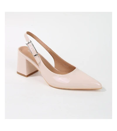 Berness Cai Patent Block Heel Slingback
