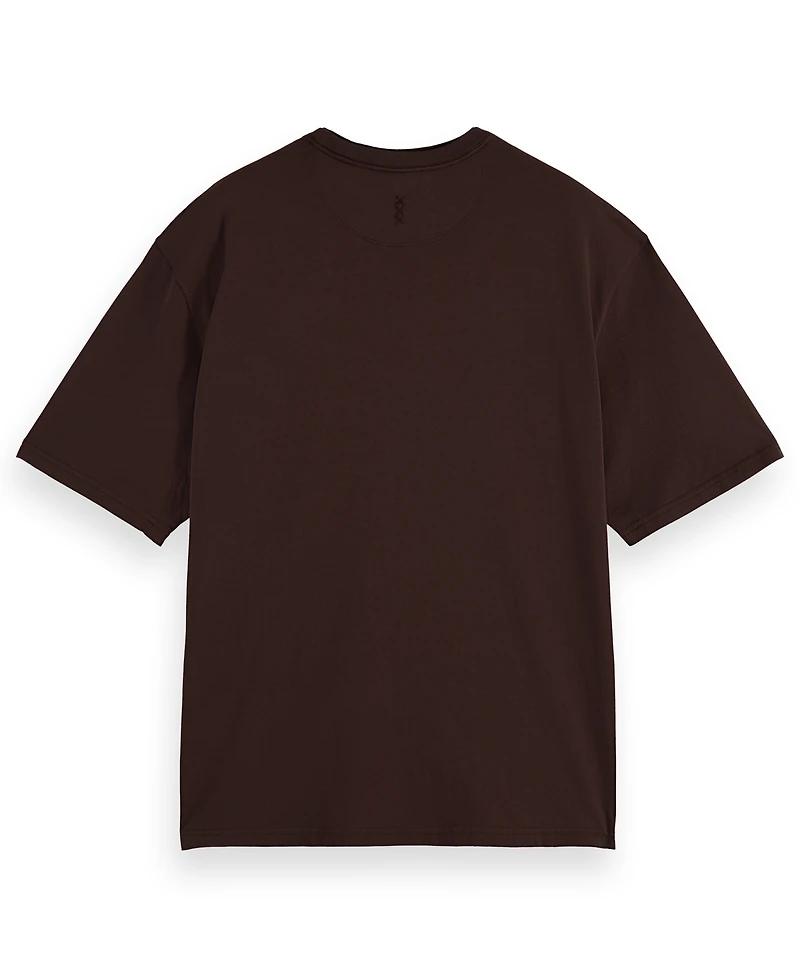 Scotch & Soda Men's Relaxed Fit Short Sleeve Three Crosses Crewneck T-Shirt